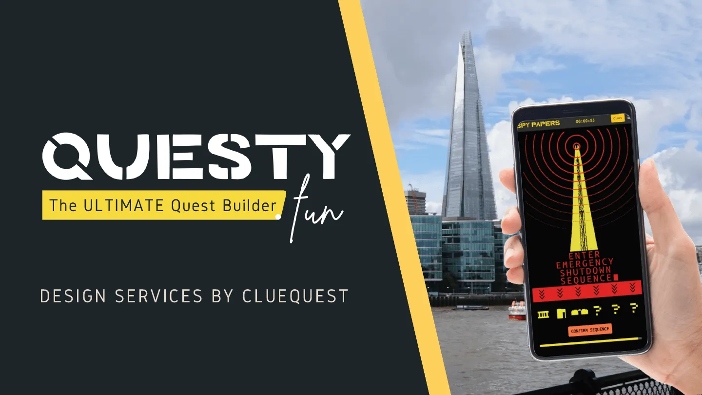 Questy.fun the ultimate quest builder - design services by clueQuest
